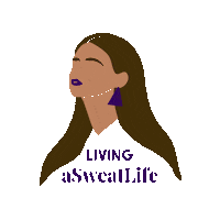 asweatlife asweatlife livingasweatlife Sticker