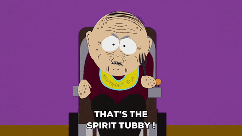 grandpa marvin marsh name calling mean GIF by South Park 