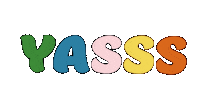 Words Yes Sticker