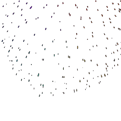 dinaaaaaah rainbow fire explosion fireworks Sticker