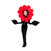 Flower Monster Sticker