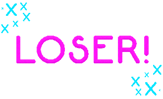 Neon Loser Sticker by City Beach Australia