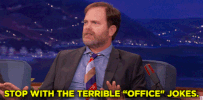 rainn wilson GIF by Team Coco