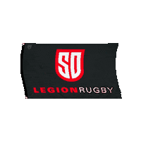 SDlegion rugby legion rugby team legion rugby Sticker
