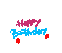 Happy Birthday Party Sticker