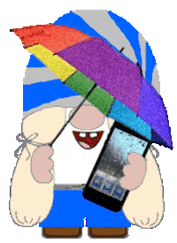 Heavy Rain Gnome Sticker