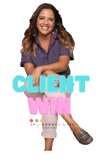 theagencychic agent travelagent travel agent client win Sticker