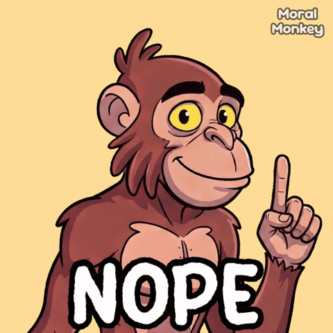 Monkey No GIF by VeeFriends