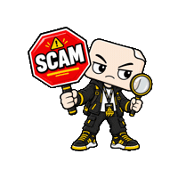 Suspicious Scam Sticker by ZTIKIX