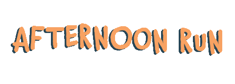 Text Running Sticker