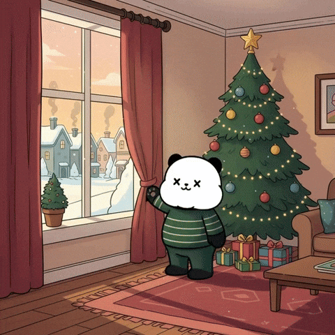 Merry Christmas Happy Holidays GIF by Kanpai Pandas