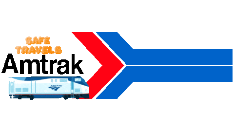 SouthBronxNative giphyattribution train safe travels amtrak Sticker