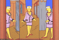 the simpsons fashion GIF