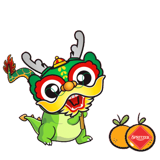 Chinese New Year Dragon Sticker by spritzer
