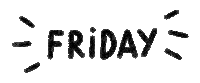 Days Of The Week Friday Sticker by Catharina Stewart