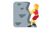 Woman Climbing Sticker by EmojiVid
