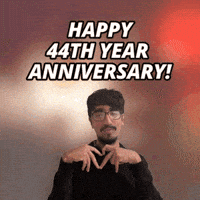 Happy 44Th Anniversary GIF