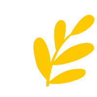 TachaEstudio design rainbow yellow plants Sticker