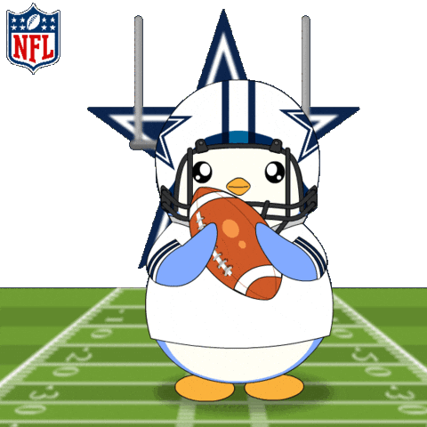 Touch Down Super Bowl Sticker by Pudgy Penguins
