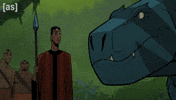 Rubbing T Rex GIF by Adult Swim