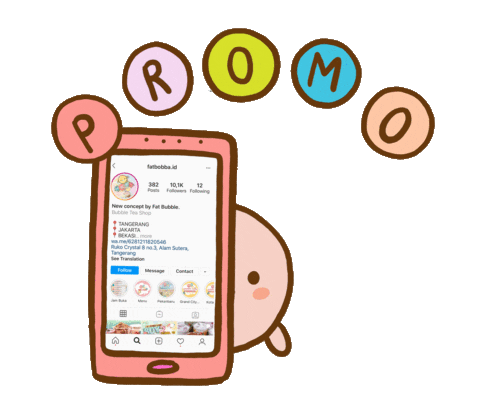 Grab Boba Sticker by Fat Bubble Group