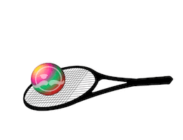 newktennis tennis tennis racket newks john newcombe Sticker