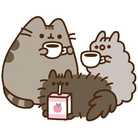 Give Thanks Coffee Sticker by Pusheen
