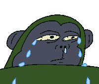 Sad Sticker Sticker by Mekamee