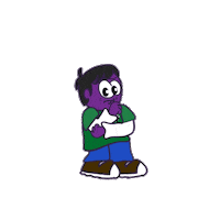 Cartoon Wow Sticker