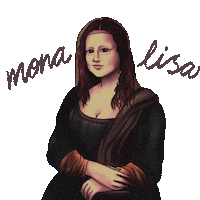 Mona Lisa Art Sticker