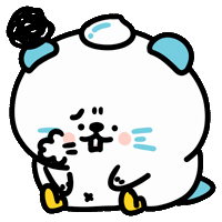Cream Otter Sticker by 大白丸丸(daibai maru)
