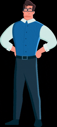 Publer proud nerd superhero geek GIF