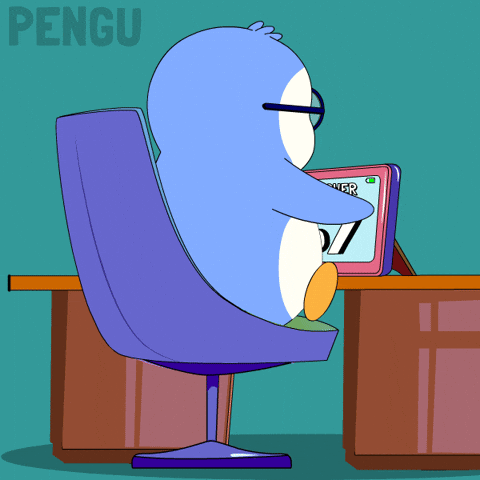 The Answer Penguin GIF by Pudgy Penguins