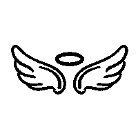 Blue Cross Angel Sticker by Louisiana Blue