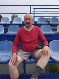 nervous football GIF