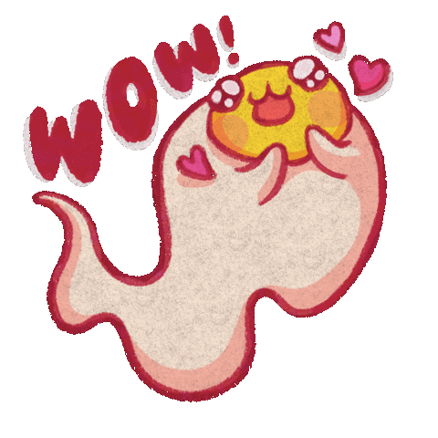 Ghost Egg Sticker by KimothyWuArt