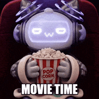 Movie Time Popcorn GIF by Super Studios (Community)