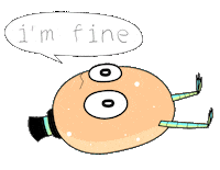 Sad Egg Sticker