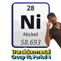 Ni Nickel Sticker