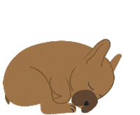 Sleepy Dog Sticker by Isabel Serna