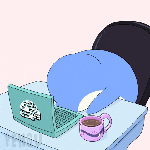 Nervous Its Fine GIF by Pudgy Penguins