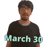 March 30 Sticker