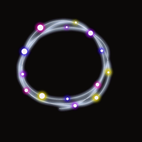 angelaanand neon circle blink frame GIF