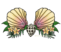 mermaidsirenity hawaii mermaid shells sirenity Sticker