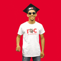 ROCvanAmsterdam school college graduation done GIF