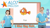 fish alo7 english GIF by ALO7.com