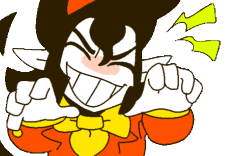 Space_Rosa cartoon red manga clown Sticker