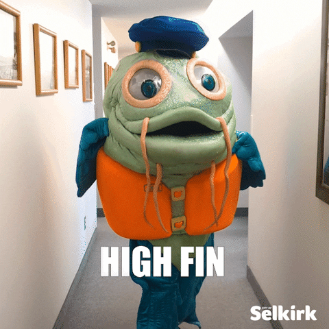 High Five Mascot GIF by City of Selkirk