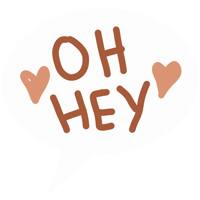 Hey Girl Hearts Sticker