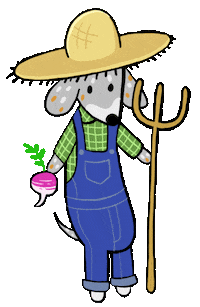 Dog Thank You Sticker by Stefanie Shank